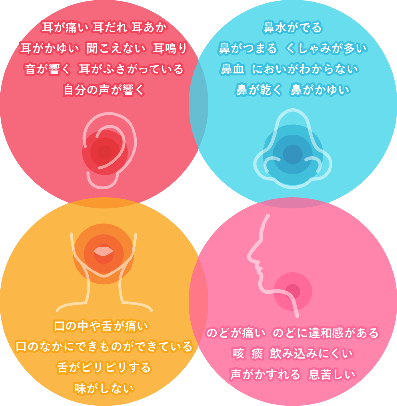 こんな症状でお困りの場合は迷わず当院へ